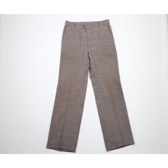 Vintage 70s Levis Mens 32x33 Knit Flared Wide Leg Bell Bottoms Chinos Pants USA